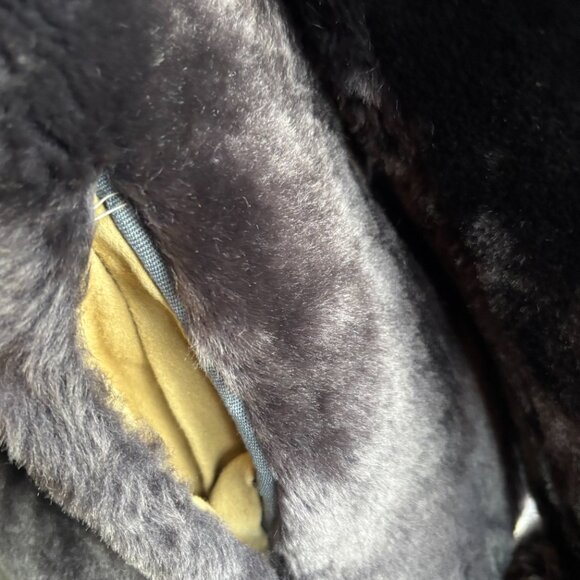 1950s Gray Mouton Sheepskin Fur Jacket Coat - Picture 8 of 14